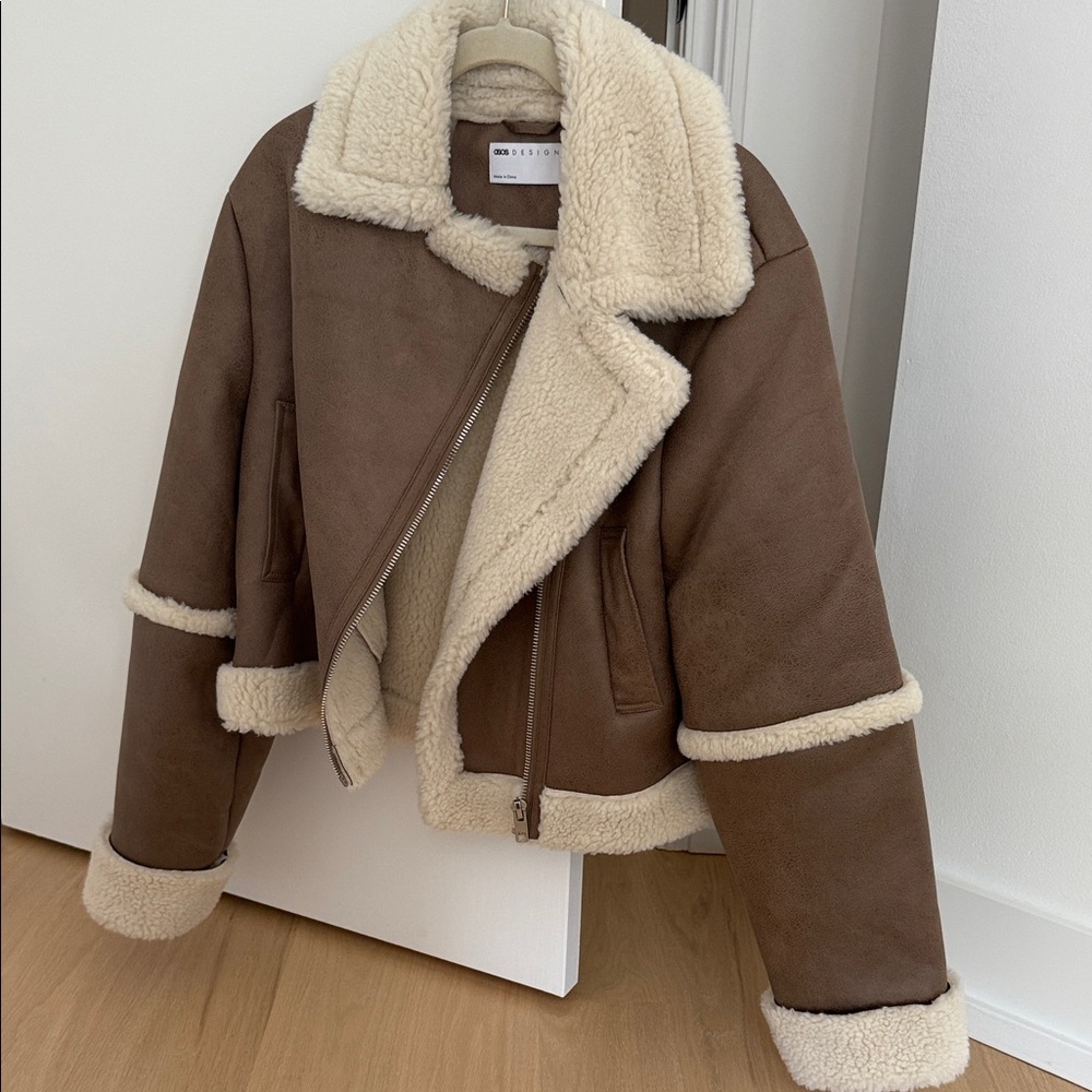 ASOS TALL faux suede coat